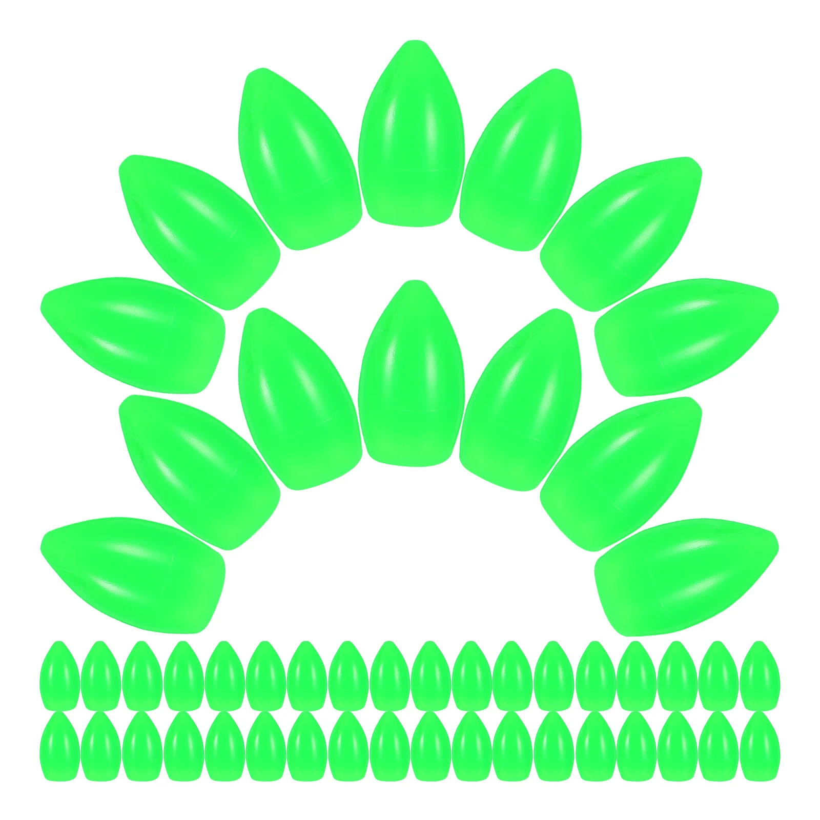 

100pcs Fishing Pitcher Fishing Accessories Hooks Round Lure Parts Weighted Floating Oval Bait Balls Small Tackle