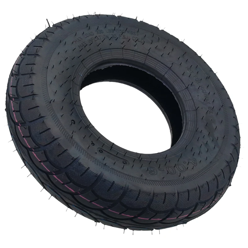 4.00-6 Thickened Tire Bent Valve 4.10/3.50-6 Inner and outer tire Used for Tram Karting Electric Scooter Tires