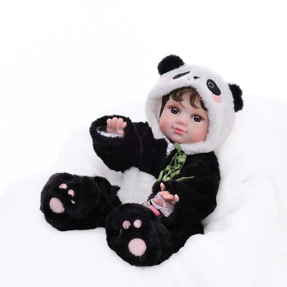 

Cloveray 20 inch Full Body Vinyl Realistic Reborn Baby Doll Doll Head Adjustable 35° Vertically,360° Horizontally Kid Xmas Gift
