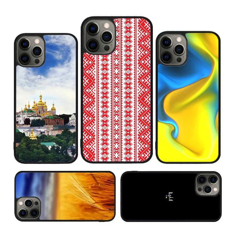 Ukraine Ukrainian National Flag Banner phone Case For iPhone 16 15 14 Plus 12 mini 13 11 Pro XR XS Max cover coque