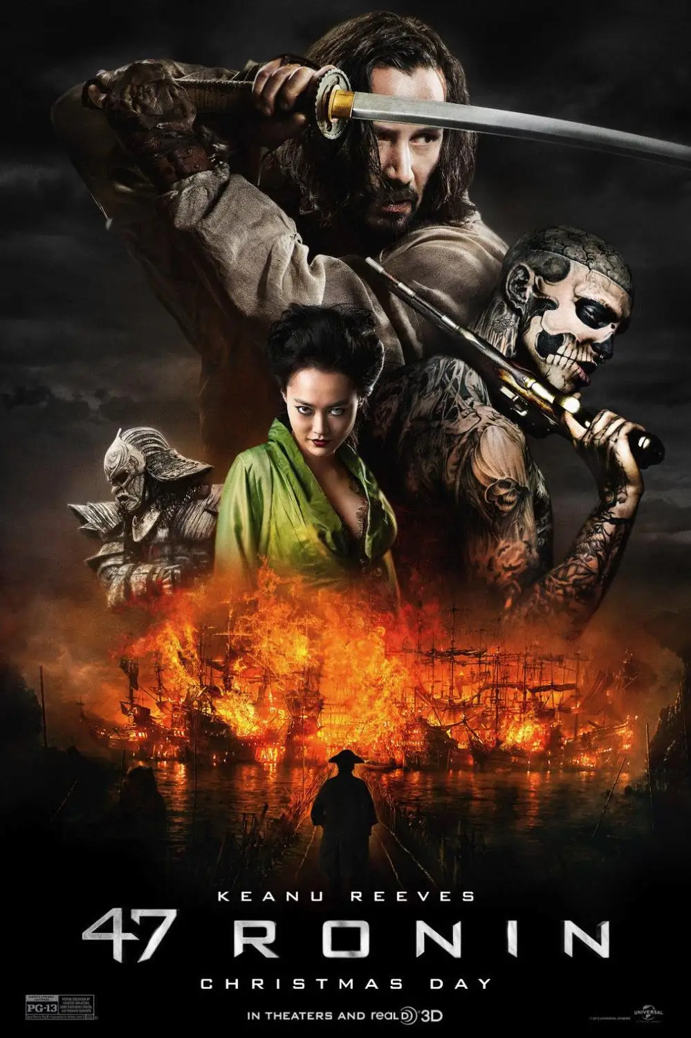 NEW 47 RONIN MOVIE Art print Silk poster Home Wall Decor