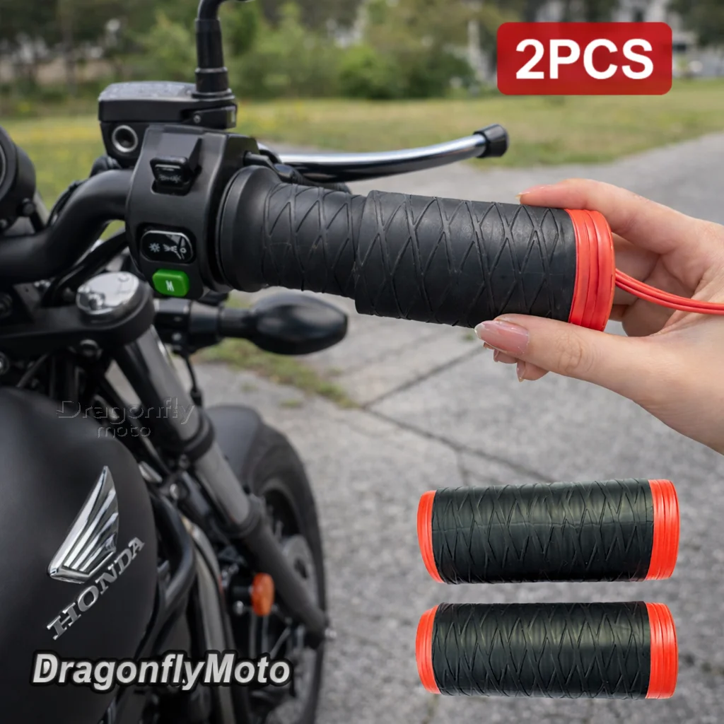 

Силиконовые чехлы на руль мотоцикла для Honda Rebel 300, Rebel 500, CMX Rebel300, Rebel500, самозатягивающиеся, нескользящие, для мотоциклов.