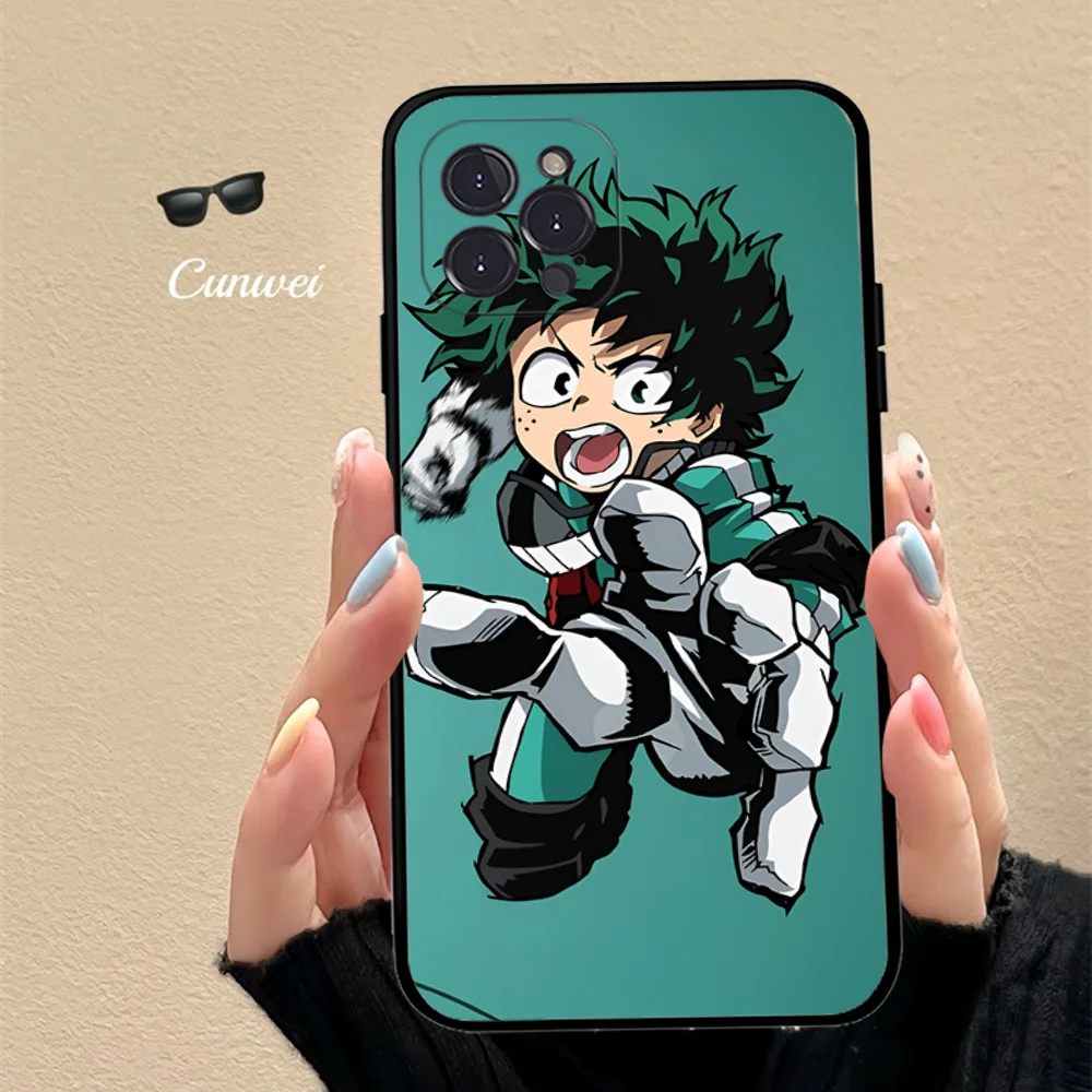 Deku My Hero Academia   Phone Case For iPhone 15 14 11 12 13 Mini Pro XS Max Cover 6 7 8 Plus X XR SE 2020 Funda Shell