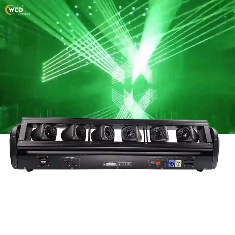 

AOPU 3W12W RGB Full Color Laser System 200W Stage Light Dance Laser Moving Head Light Bar For Saloon Parties DMX512 Control Mode