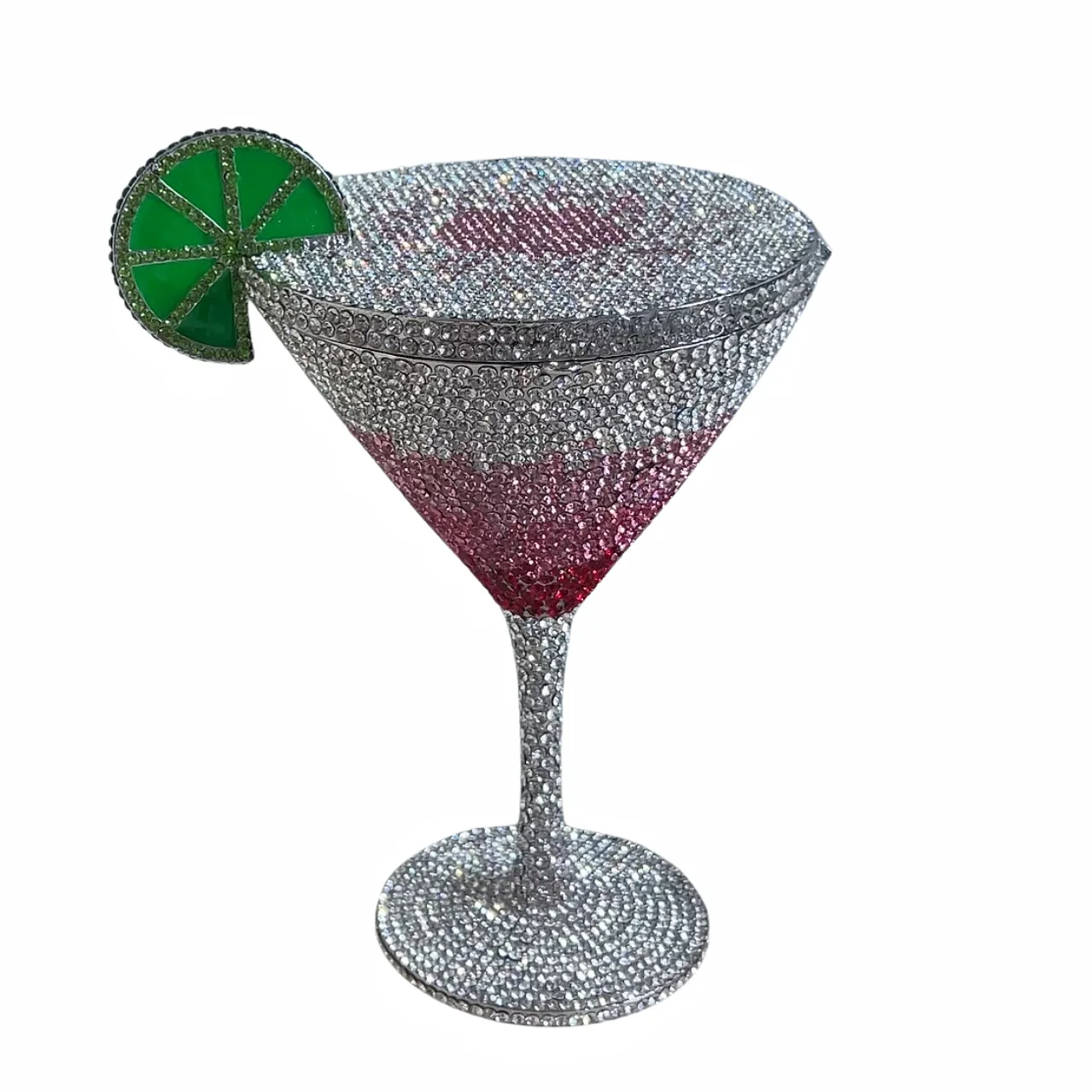 

Martini Crystal Cocktail Goblet Diamond Dinner Bag New Diamond Clutch Women's Bolsos Lujosos Marcas Famosas Bolsos De Lujo Mujer