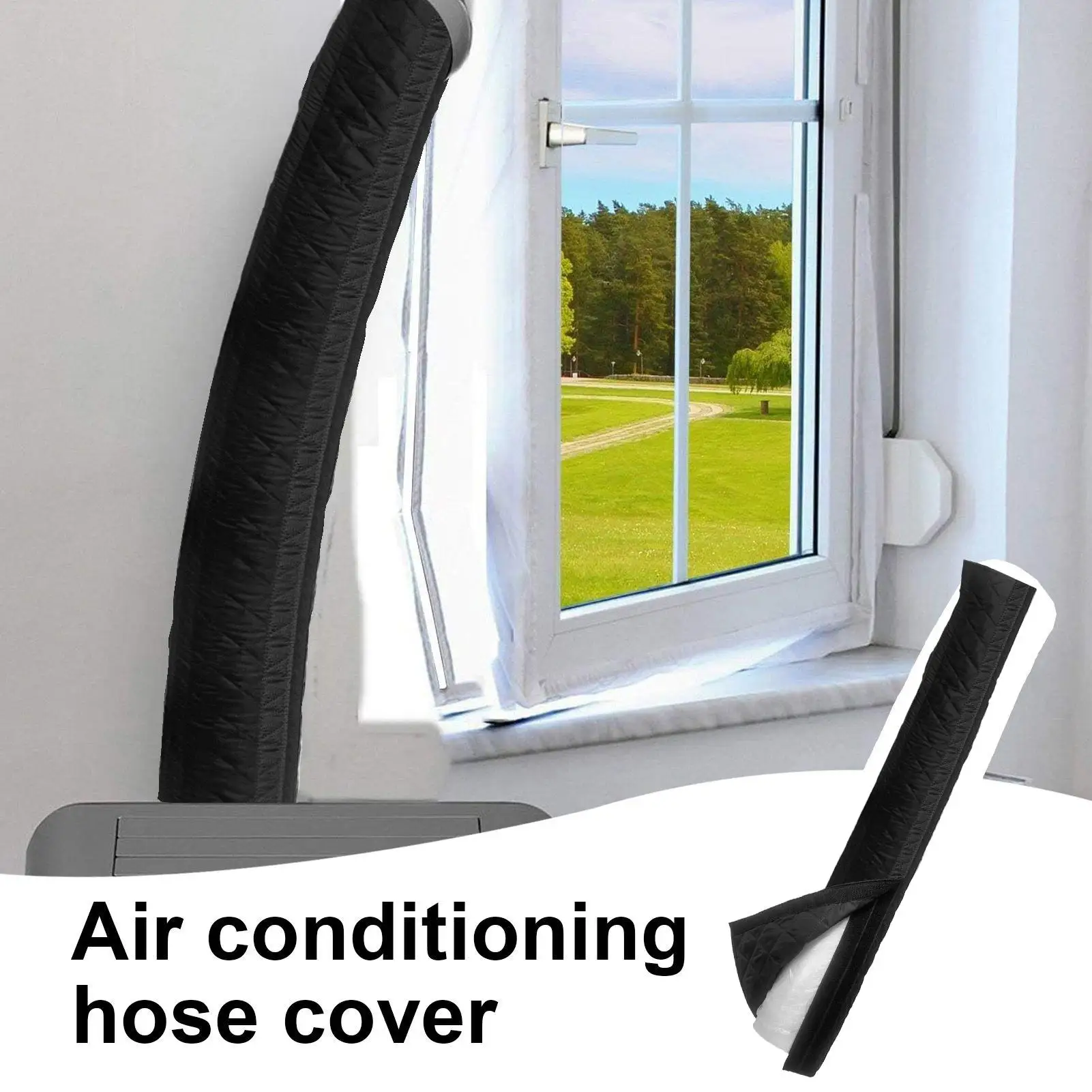 

Air Conditioner Hose Cover Wrap Portable Air Conditioner Accessories Thermal Insulated Wrap Dust Proof for Outdoor Vent Wall