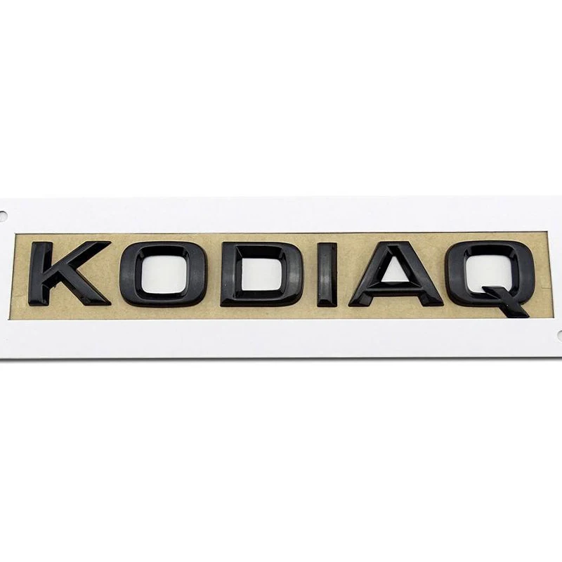 

New 3D glossy black KODIAQ BOOT BADGE Rear Emblem 2016+ TDI TSI 4X4 1.4 1.5 2.0 for SKODA