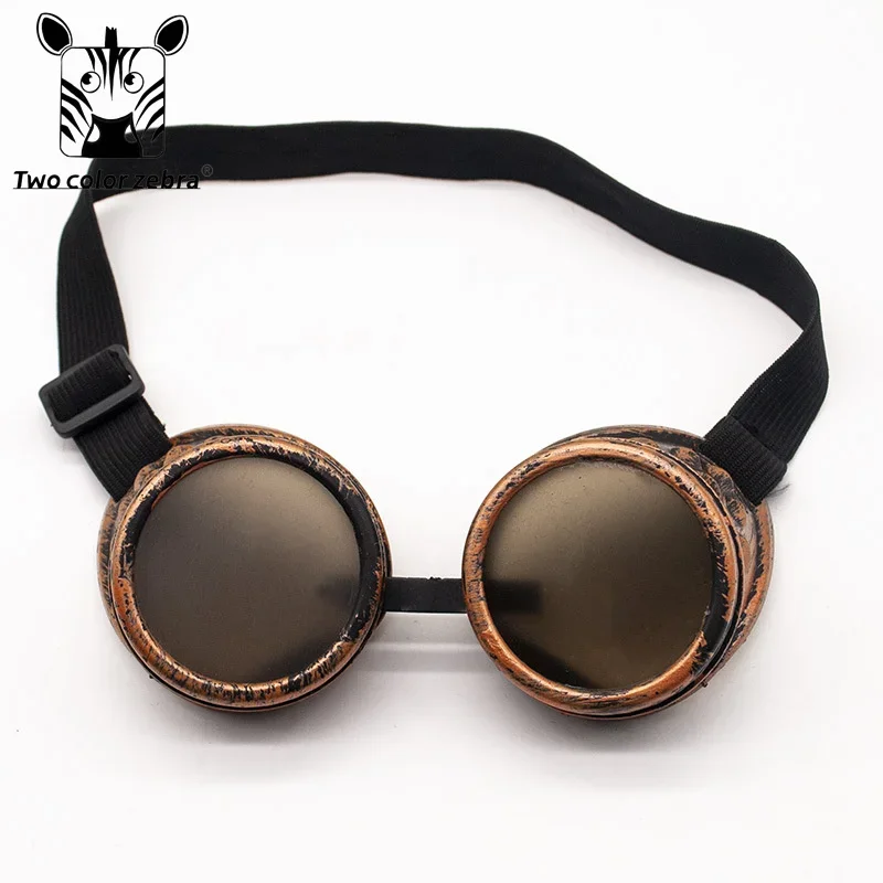 Danganronpa Miu Iruma Steampunk Goggles Gothic Retro Glasses Round Sunglasses Cosplay Costume Performance Accessories