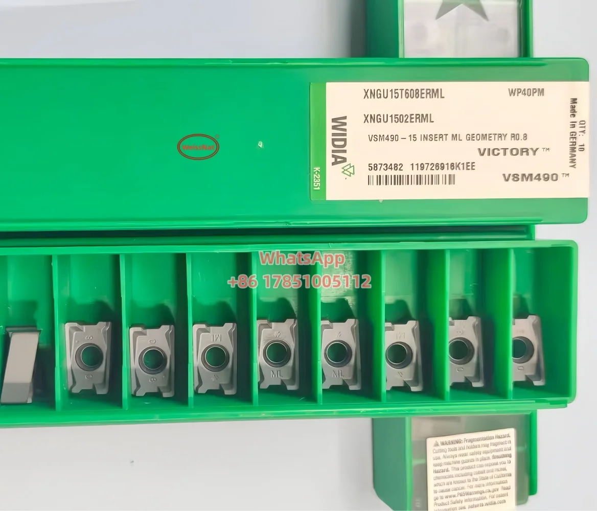 

WIDIA XNGU15T608ERML WP40PM Carbide Insert LNGU15T608 MILL INSERTS