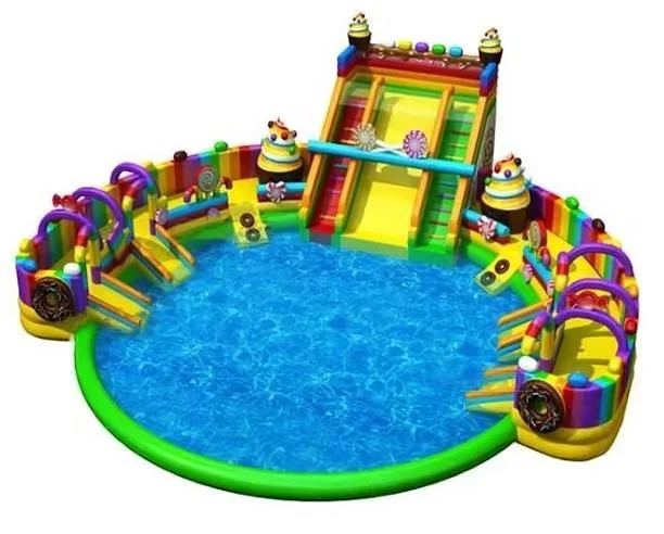 Professional Wholesale THL Brand PVC Outdoor Inflatable Water Park Pool Slide Custom Size for Child Adult  Manufacturer