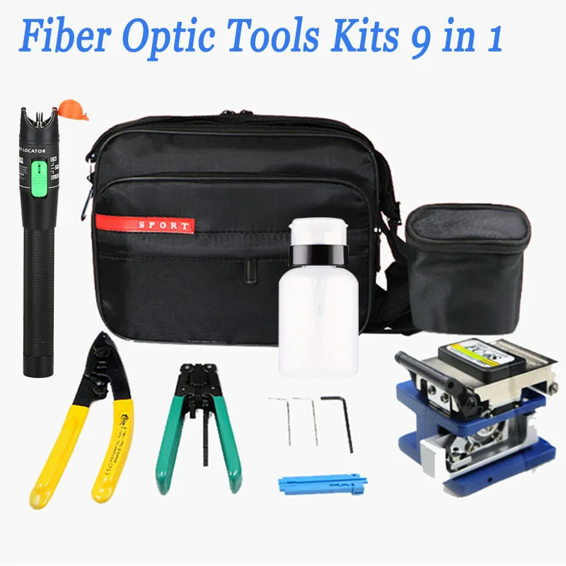 kits-de-fibra-Optica-9-em-1-saco-de-ferramentas-stripper-fiber-cleaver-30km-vfl-6s-30km