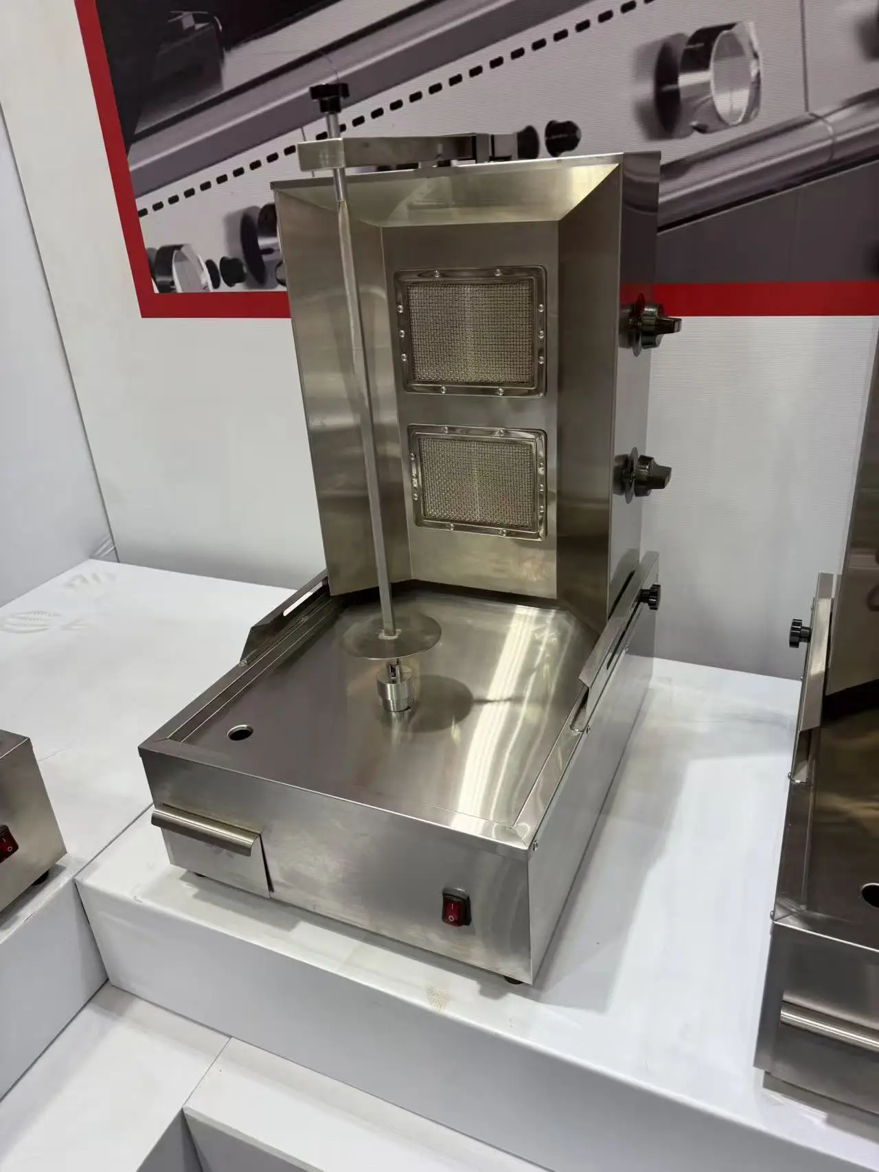 Best Sale 2 Burners Electric Commercial Shawarma Machine Gyro Grill Rotating Kebab Machine For Commercial Kitchen Use