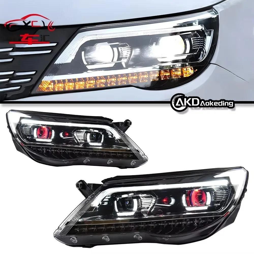 

Auto Parts Headlights For VW Tiguan 2007-2012 Passat B8 Styling LED Daytime Lights Dual Projector DRL Car Accesorios Facelift