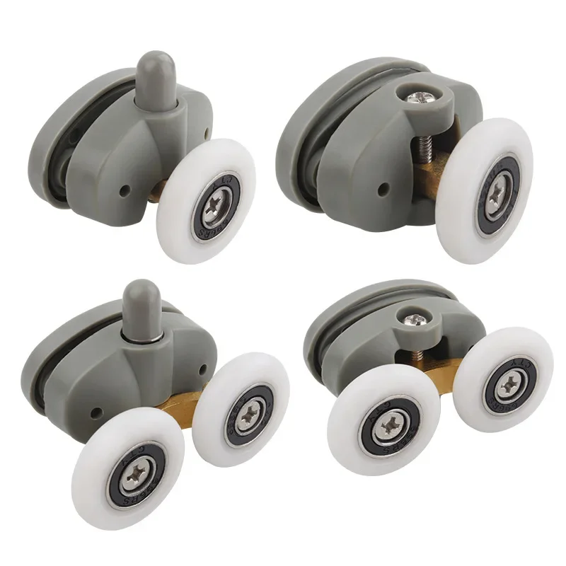 New Bathroom Steam Shower Door Pulleys Runners Rollers Wheels23mm Or 25mm 4 Single Bottom And 4 Double Top