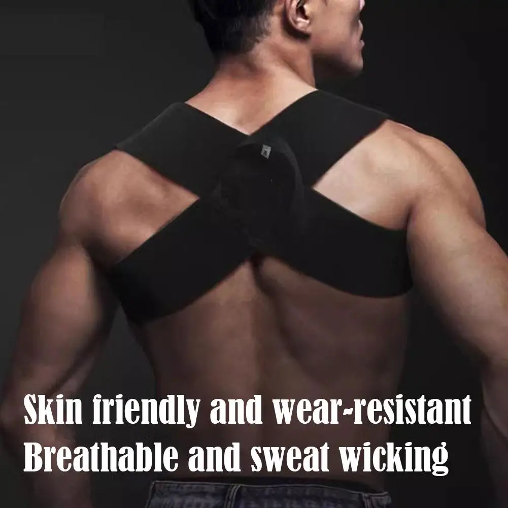 Adjustable Back Shoulder Posture Corrector Invisibility Open Shoulder Sitting Posture Correction Belt Upper Back Neck Brace