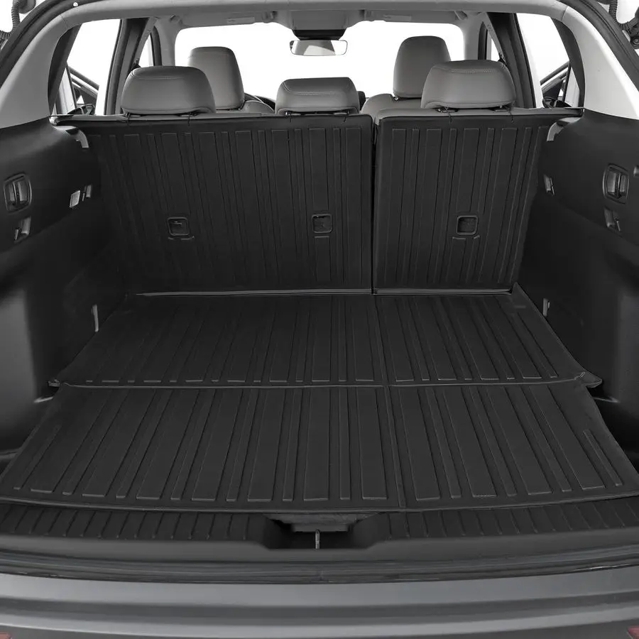 

Коврик для багажника Mazda CX50 2023-2026 (бензин), всепогодный, с полным покрытием и защитой спинок сидений, аксессуары для CX50. Не подходит для гибридных версий.