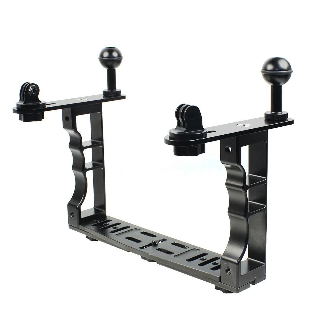 

Takenoken Underwater Handle Tray Camera Diving Stabilizer Floating Arm Dual Handheld Holder Bracket for Flash Light Photo Video
