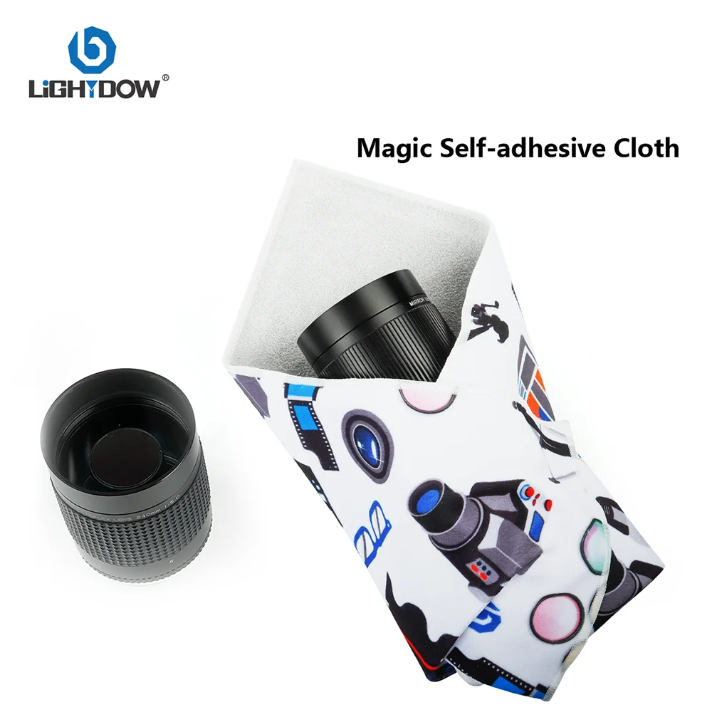 Lightdow Selbstklebendes Tuch, Kosmetik-Organizer, Geschenke, Wrapper-Tuch für DSLR-Kamera, Linsen, Zubehör, Werkzeuge, Tablet-Schutz