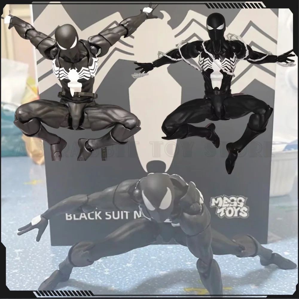 

Mess Toys Spiderman Figure Black Suit Neighbor Symbiote MessToys Scarlet Neighbor Black Red Spider Man Action Figure CT Toy Gift