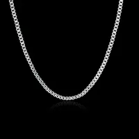 925 Sterling Silver Necklace 16/18/20/22/24 inches fine 1.5MM Box chain For Women top quality Fashion Jewelry Christmas Gifts - Image 5