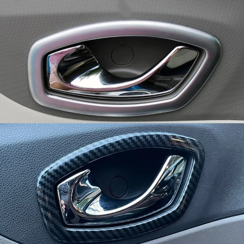 ABS Plastic built Door Inner Door Handle Bowl Frame Trim Stickers For Renault fluence Samsug Sm3 2011-2015 accessories