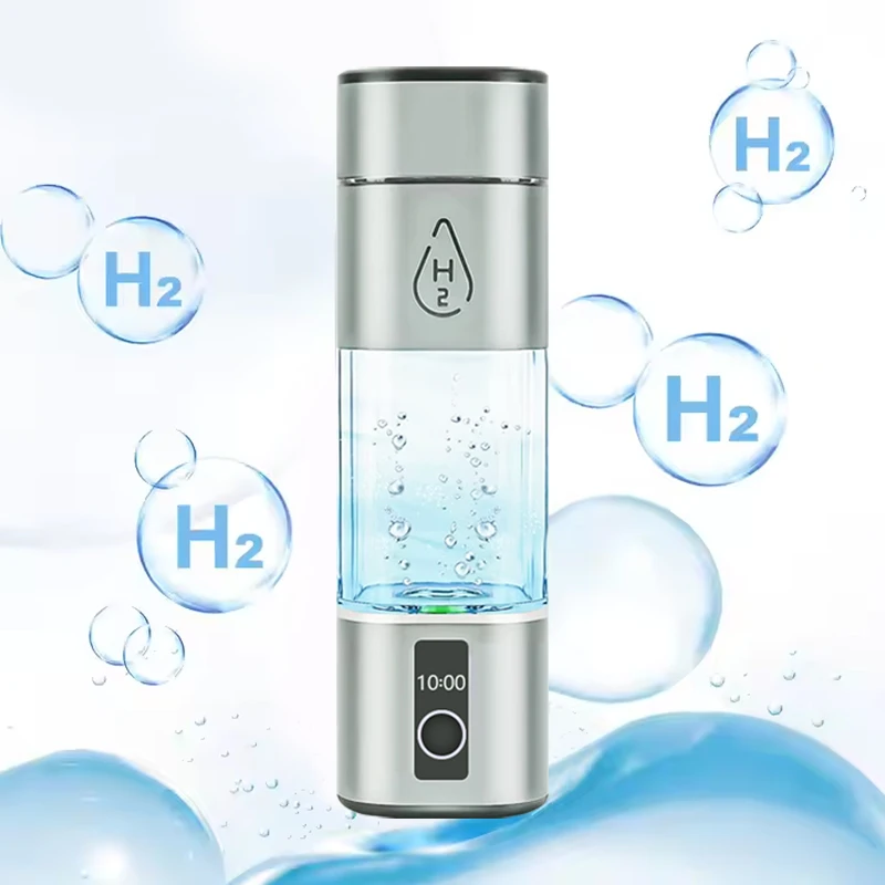 زجاجة مياه الهيدروجين عالية التركيز 8000ppb مولد مياه غني بالهيدروجين الهيدروجين PEM مؤين الماء H2 كوب Bpa مجاني
