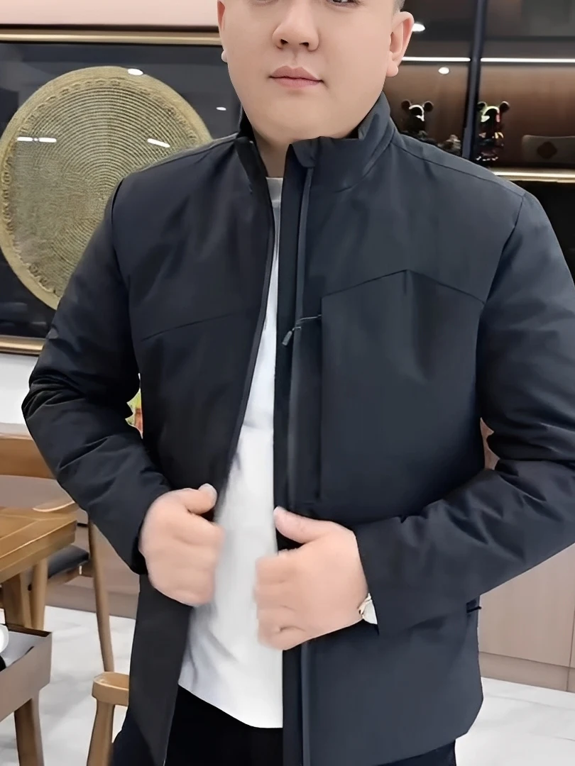 

Высококачественная мужская хлопковая куртка: повседневная, модная, универсальная, простой дизайн, зима 2026, новинка, теплая, из полиэфирного волокна