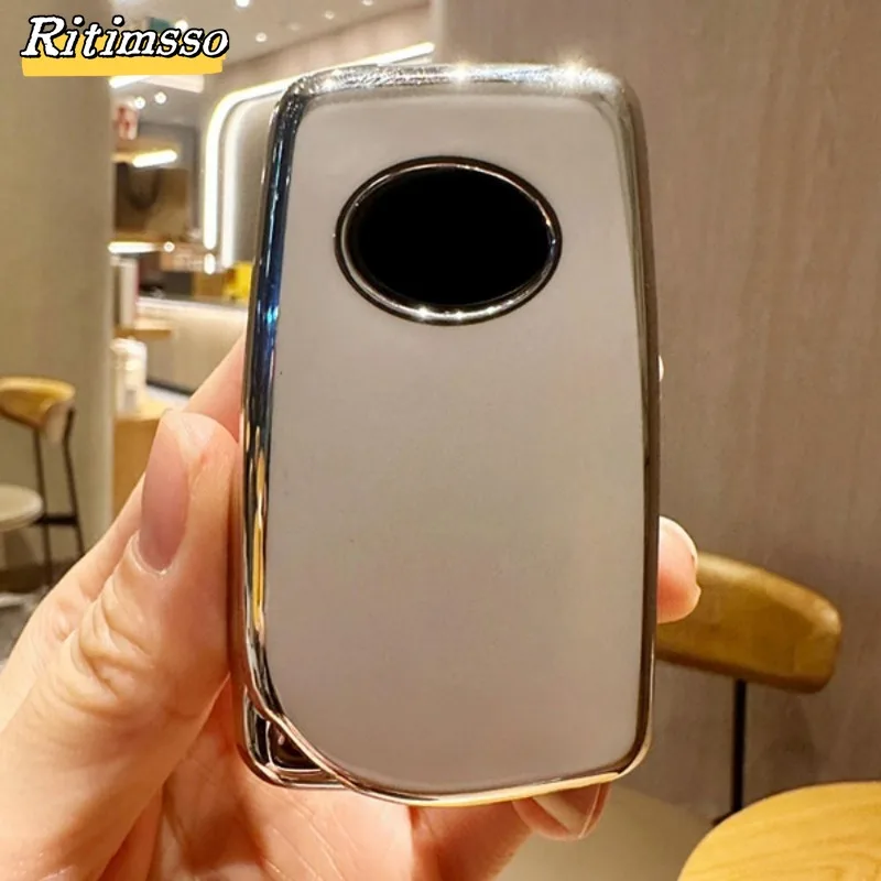 3  Buttons TPU Flip Folding Car Key Case Cover for Toyota Hilux Corolla Avensis Prado Fortuner RAV4 CHR Shell Car Accessories