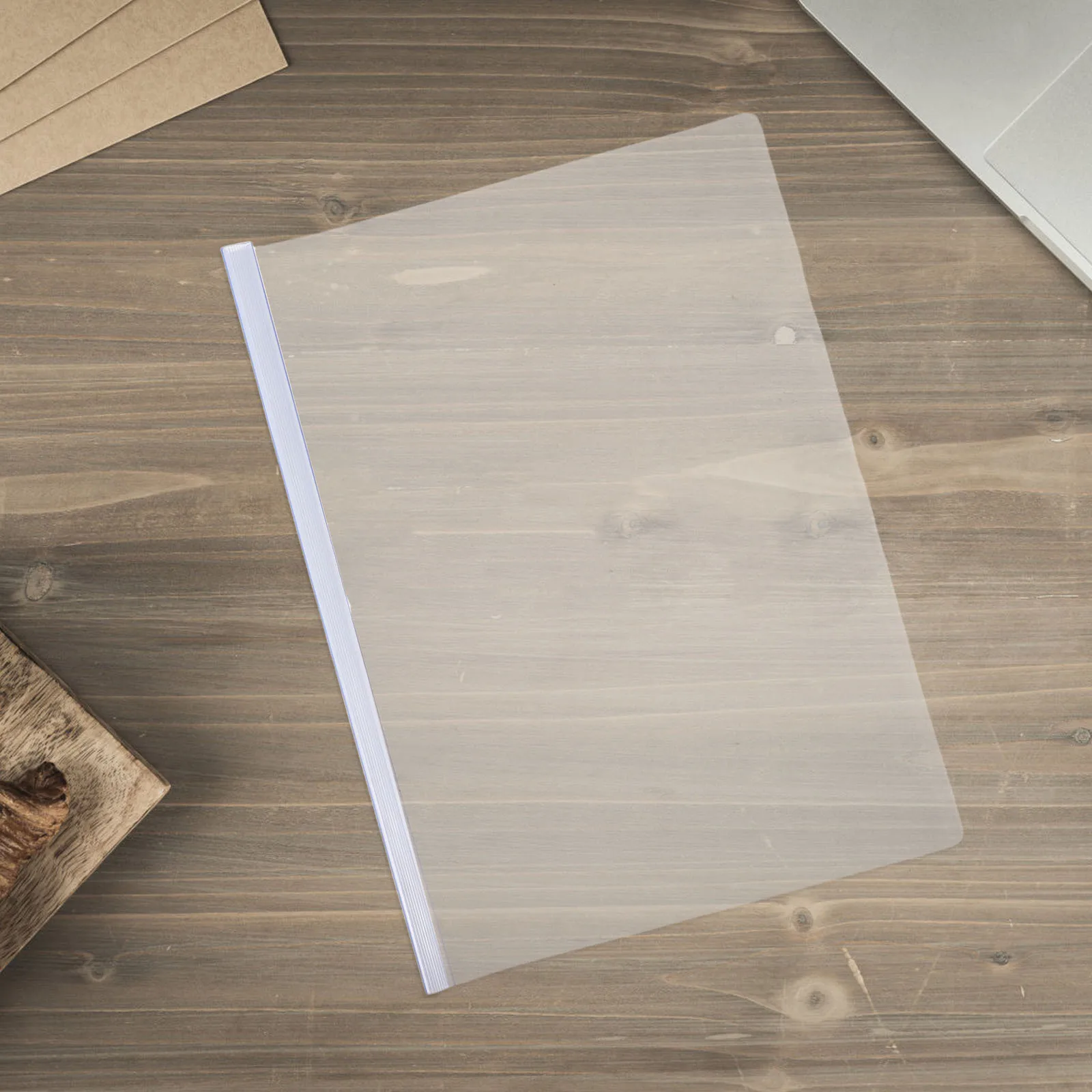 10 قطعة من مجلدات الشرائح البلاستيكية A4 منظم مستندات شفاف سعة كبيرة لمكتب المدرسة تخزين الملفات تقرير غطاء المجلد