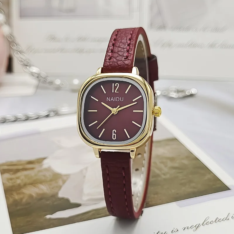 

Casual Fashion Square Dial Quartz Watch Leather Belt Strap Wristwatches Women Dress Clock Gifts Relojes Para Mujer Dropshipping