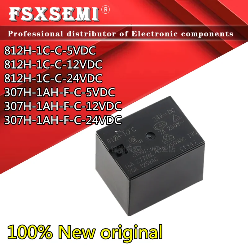 

10pcs 812H-1C-C 812H-1C-C-5VDC 812H-1C-C-12VDC 812H-1C-C-24VDC 307H-1AH-F-C-5VDC 307H-1AH-F-C-12VDC 307H-1AH-F-C-24VDC 5V 12V 24