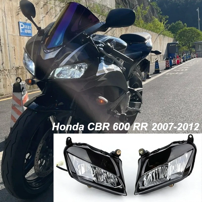 

Motorcycle Front Headlight Head Lamp Assembly Kit For Honda CBR 600 RR CBR600RR 2007-2012 Handsome Replaceable Head light parts