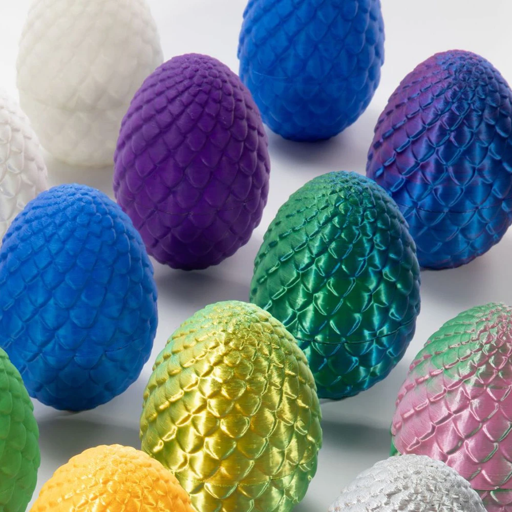 3D Cartoon Dragons Egg Fidgets Toy Set Elegante Desktop Artesanato Decoração Presente Para Aniversário Páscoa