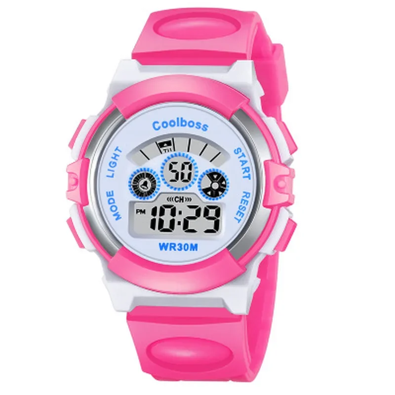 New Children Clock Fashion Sports Watches Boys Girls Electronic Watch LuminousStudent Multifunctional Wristwatches