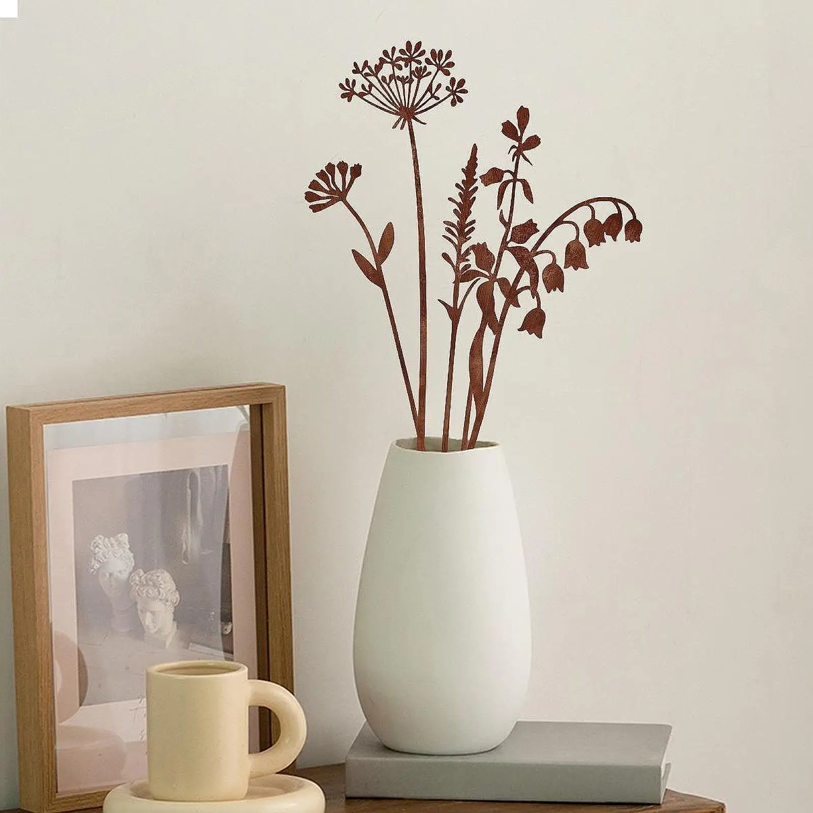 

5x наружные садовые колья, украшения, железные металлические цветы для уличных горшков для патио