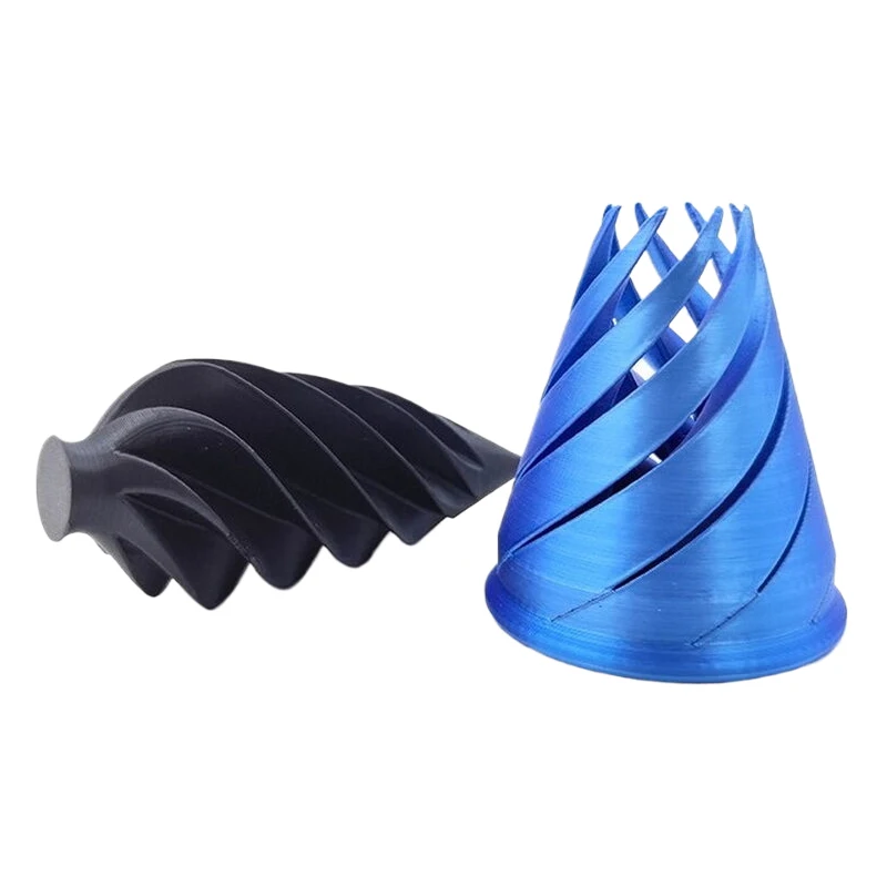 

3D Printed Helix Screw Toy Impossible Pyramid Passthrough Sculpture Spiral Cone Decompression Decorative Ornaments