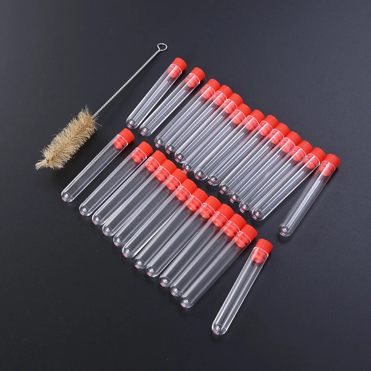 

50 Pcs Plastic Test Tube Clear Tubes Lotion Bottle Disposable Containers