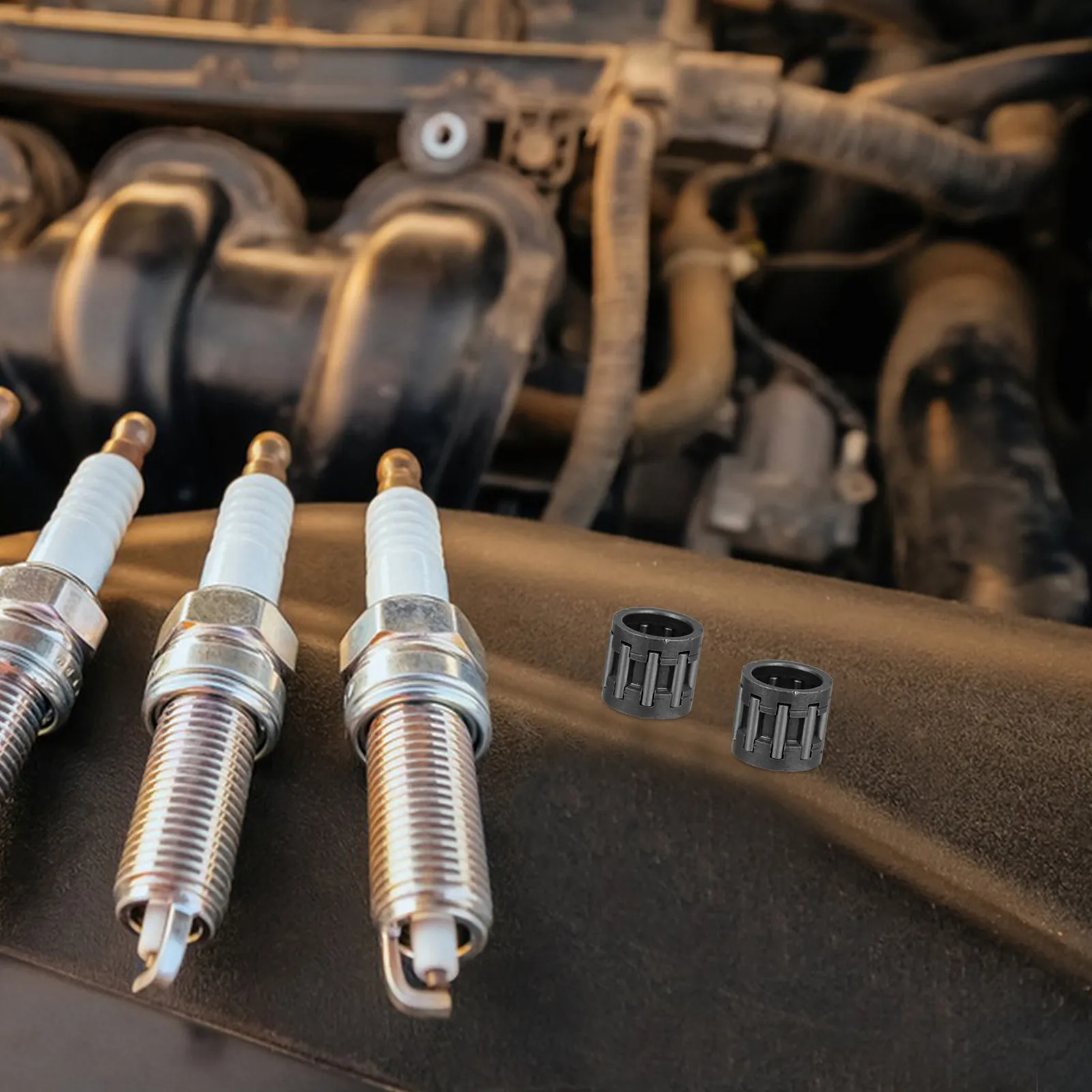 

2Pcs Crankshaft Connecting Rod Needle Roller Bearings High Load Lawn Mower Replacement Parts for Komatsu Bc4310 3410