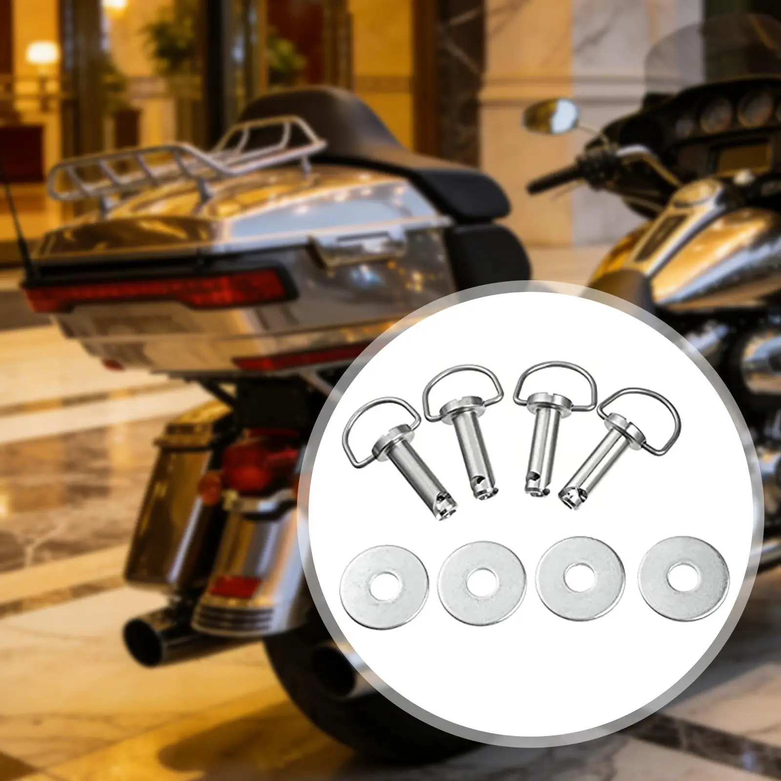 

Hard Saddle Bag Mounting Pin Bolt Motorcycle Fastener Stainless Steel Installation Kit for Harley Davidson Heritage Softail