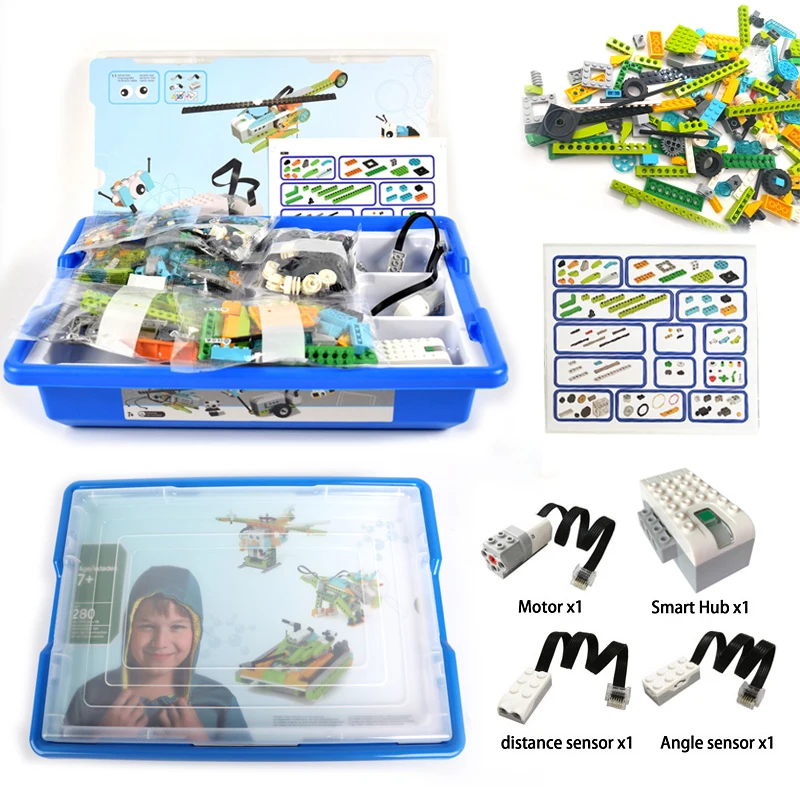 NEW Technical Parts WeDo 2.0 Robotics Construction Set Building Blocks Compatible with Wedo 3.0 Educational DIY Bricks Toys