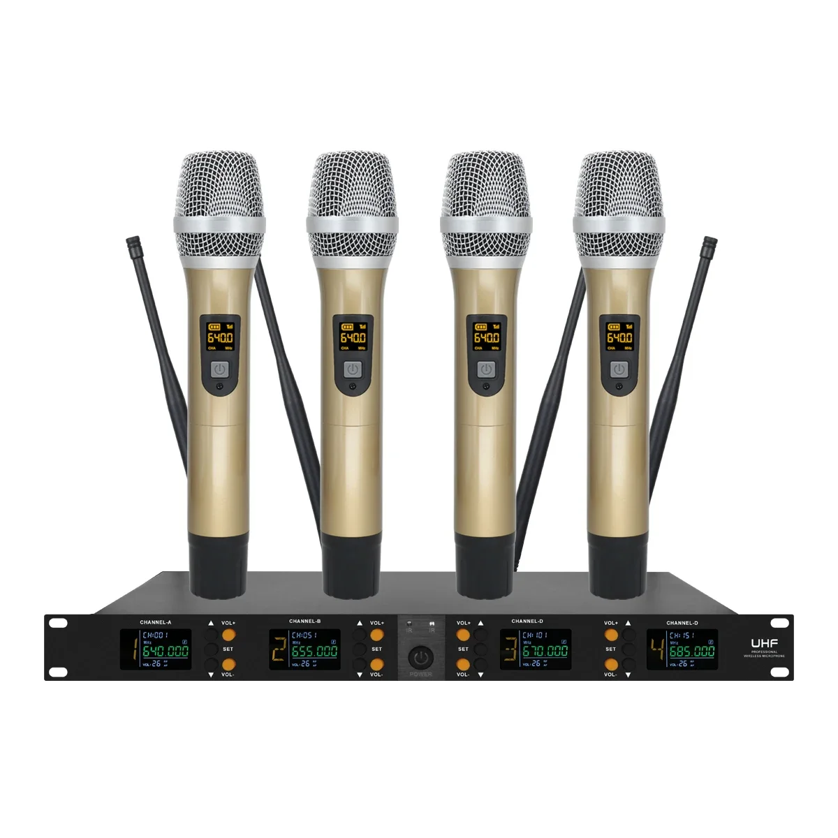 ERZHEN Professional ระบบไมโครโฟนไร้สาย UHF มือถือ lavalier ไมโครโฟนคาราโอเกะปาร์ตี้ไมโครโฟนไร้สาย