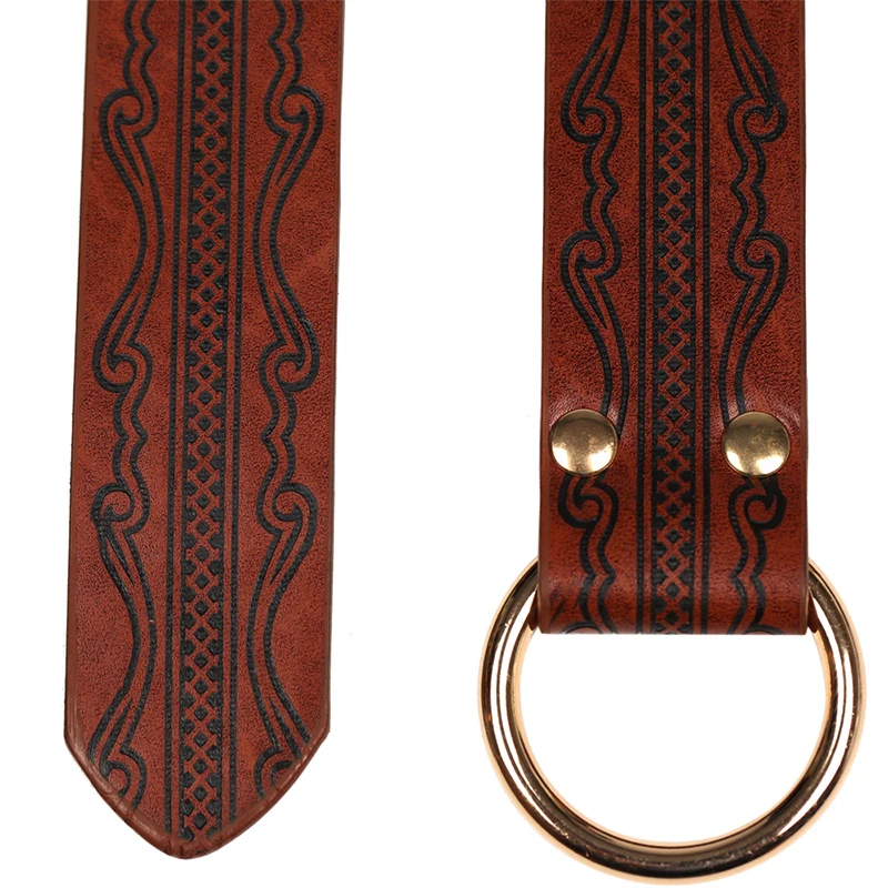 Ceinture Médiévale en Cuir PU pour Homme et Femme, oral alier Viking SFP 7.5, Accessoire de Costume de Cosplay