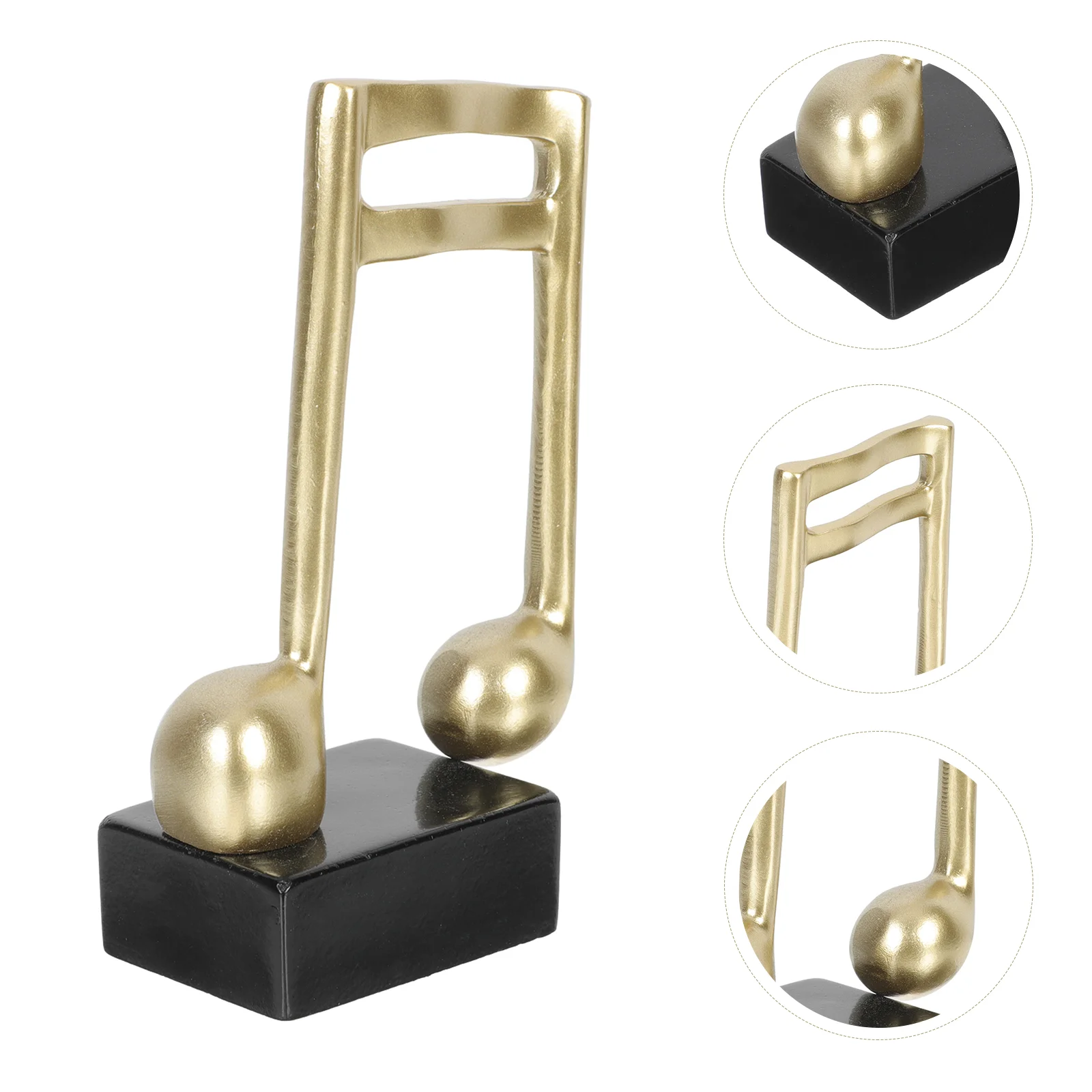 Musical Note Statue Trophy Table Decorations Synthetic Resin Singing Competition Girl