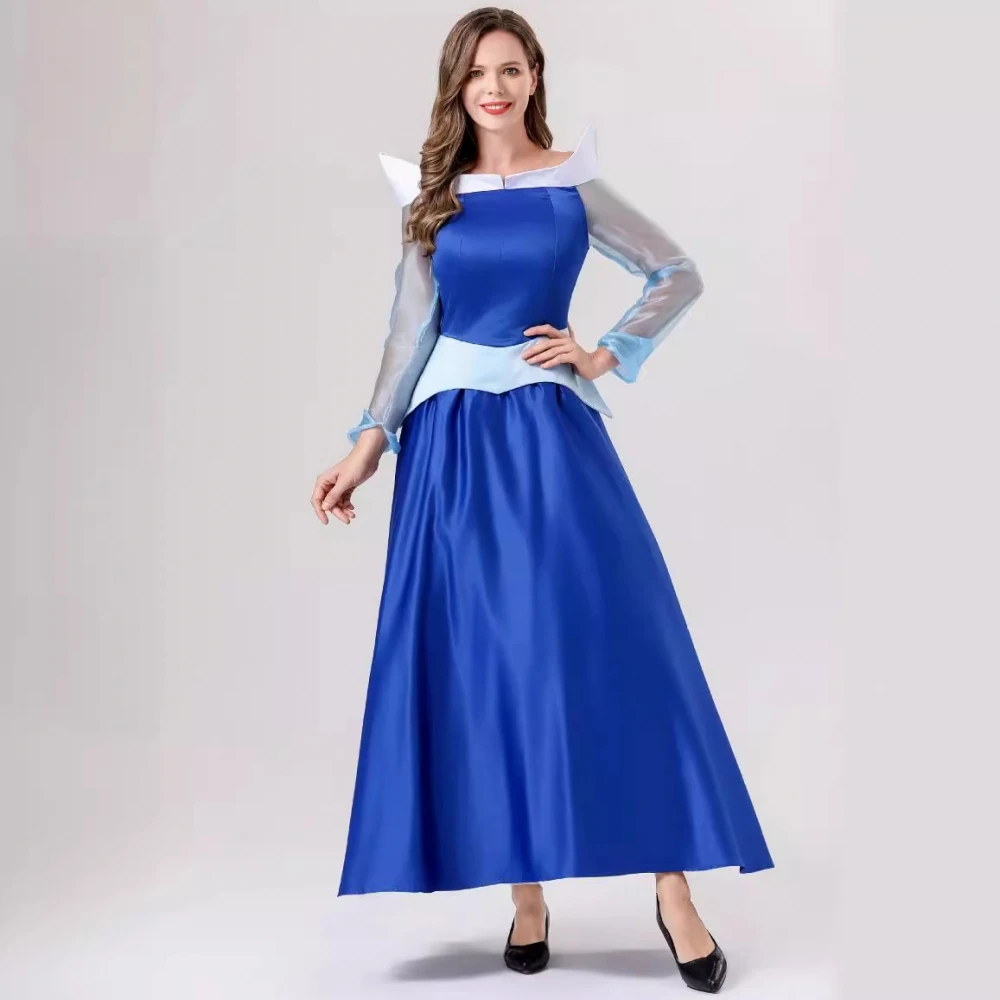 ثوب حفلة الهالوين S Beau Princ طويل Dr مرحلة الأداء زي الكبار الرقص الاسمية لعب الأدوار الملابس #4