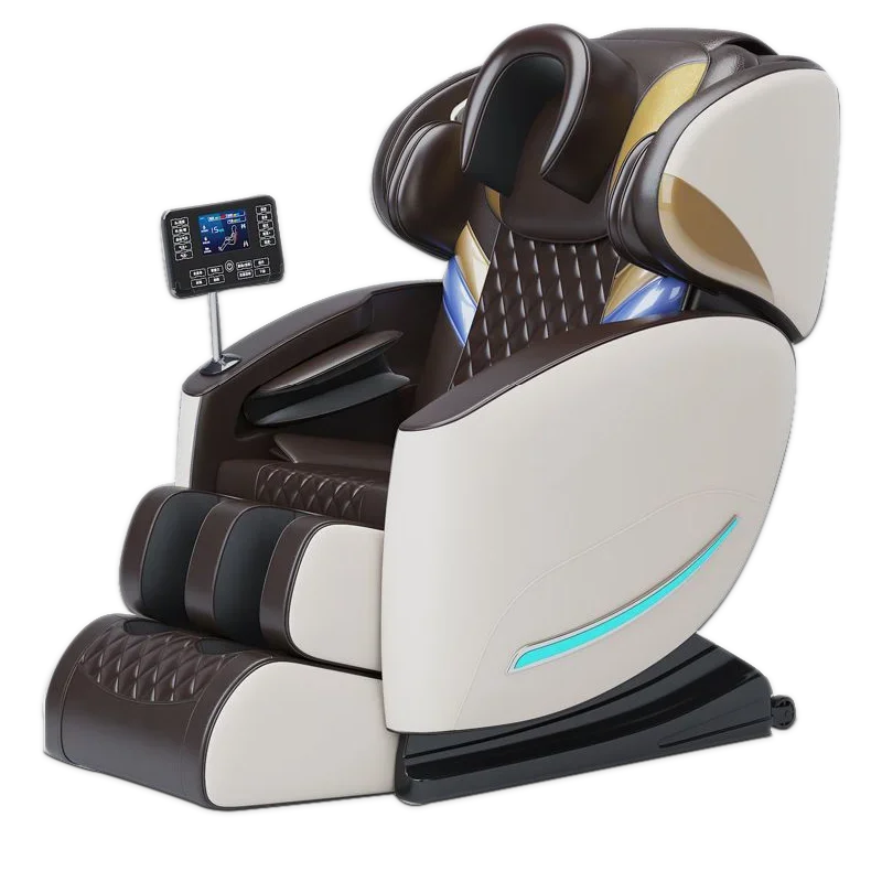 Zero Gravity Smart Electric Head Massage Beds Recliner White Relaxing Rocking Brown Massage Chair Household Salon Furniture