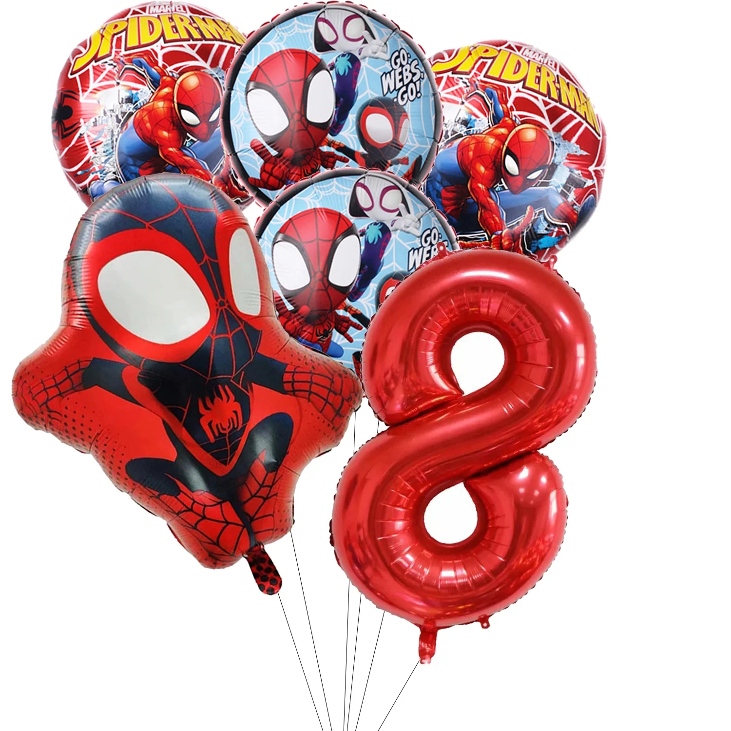 Spidey En Zijn Geweldige Vrienden Latex Ballonnen Cartoon Superheld Verjaardagsfeestje Decoraties Voor Kinderen Baby Shower Feestartikelen