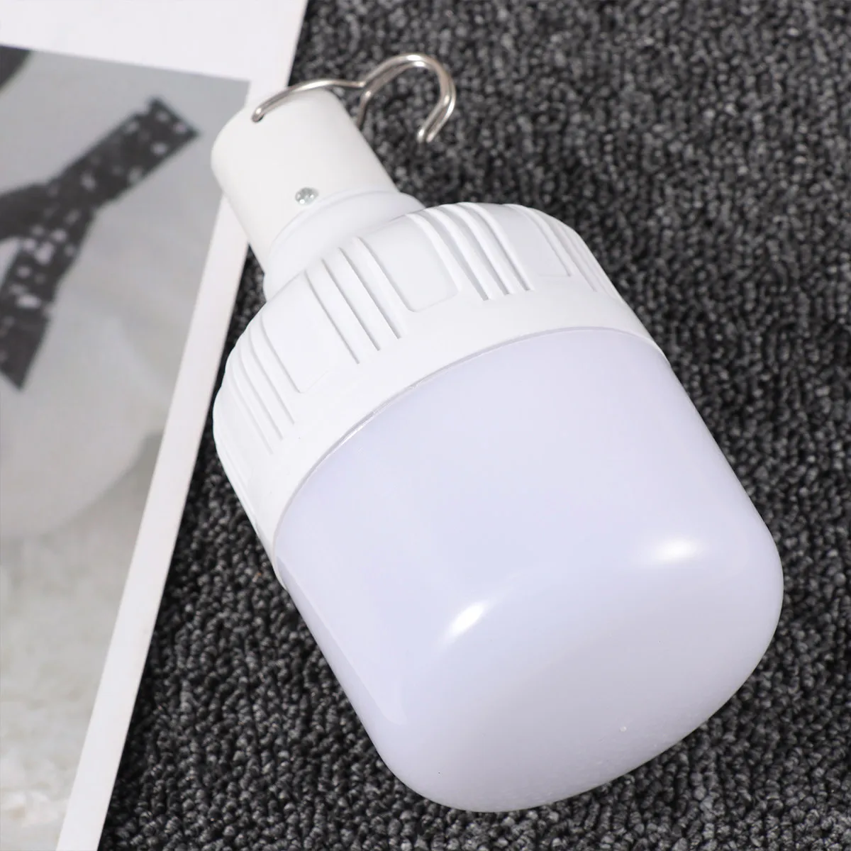 1Pcs LED Stall Light 30W Waterproof USB Powered Portable Tent Lamp for Night Market Outdoor Camping Emergency Lighting Hook