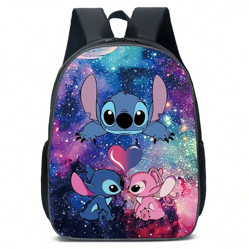 

Disney Cartoon Stitch Primary School Bag Children's Cartoon Backpack Backpack Anime kawaii Cartoon School Bag