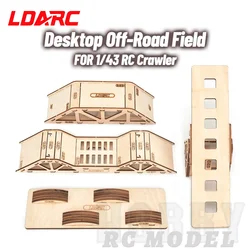 LDARC Desktop Simulation Off-road Obstacle Course for 1/43 RC Model Car Crawler Toy Field
