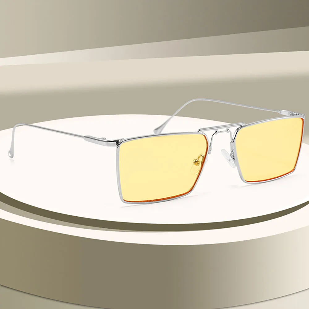 

Fashion Metal Frame Square Sunglasses Women Men Retro Rectangular sunscreen Sun glasses Outdoor Traveling UV400 Shades Eyewear